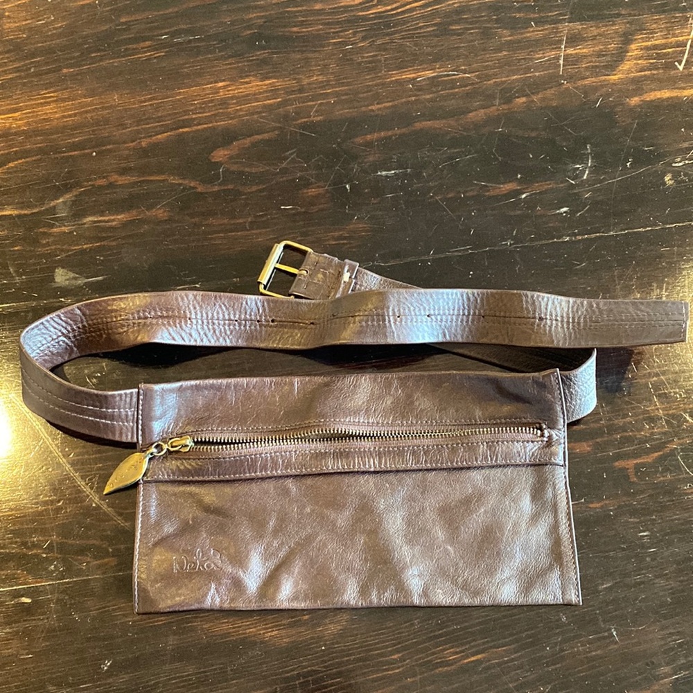 Brown belt bag